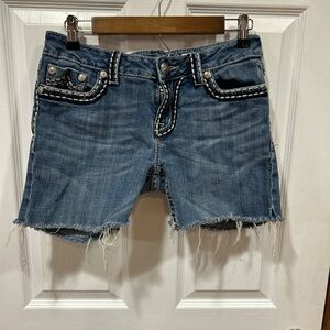 Miss Me Distressed Cutoff Denim Shorts – Size 31